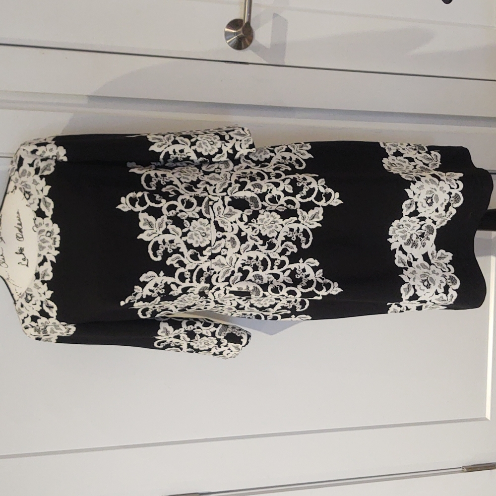 NEW Adrianna Papell Black&white dress